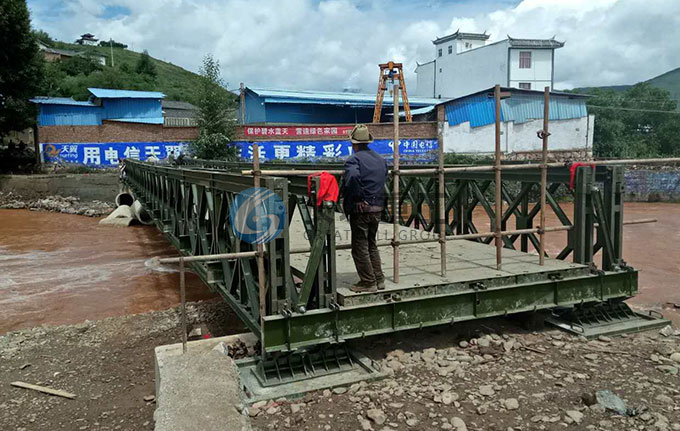四川39米321型双排单层加强型钢便桥